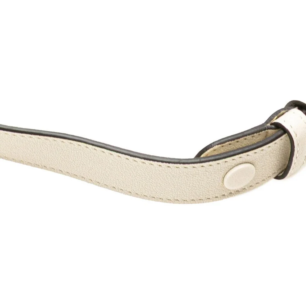 GUCCI White Leather Shoulder Bag